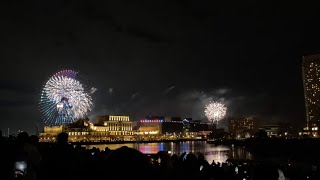 横浜港の2023年2024年カウントダウンamp打ち上げ花火【日本丸メモリアルパーク】 [upl. by Rammaj]