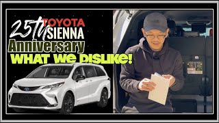 Things We Dont Like about the 2023 Toyota Sienna [upl. by Llerref]