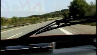 Ferrari Enzo running over 175 mph on German Autobahn [upl. by Atwekk]