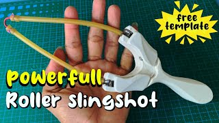 How to make a Powerful Compound TWO ROLLER SLINGSHOT Axiom X Slingshot from PVC [upl. by Leal]