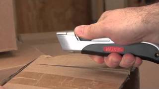 Wiss® AutoRetracting Utility Knife Demo [upl. by Akehsar542]