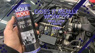 CLEAN OUT YOUR ENGINELIQUI MOLY ENGINE FLUSH TEST [upl. by Ymmaj]