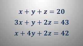 Sistem treh linearnih enačb 1 [upl. by Eissalc]