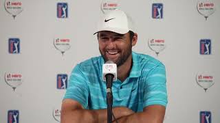 Scottie Scheffler Winner Sunday Flash Interview 2023 Hero World Challenge [upl. by Kinnon]