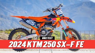 2024 KTM 250 SXF Factory Edition Intro  Updated Bike Test Review [upl. by Naara]