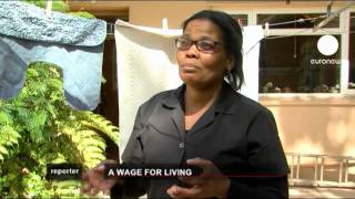 euronews reporter  A wage for living [upl. by Ivgnout]