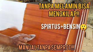 cara mudah plitur lemari dengan teknik manual tanpa semprot hasil maximal [upl. by Constantia]