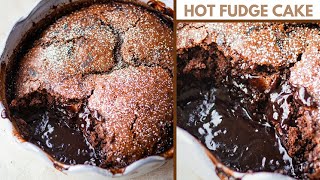 Eggless Hot Fudge Cake with Molten Sauce  Choco Lava Cake Pudding  Hot Chocolate Pudding Recipe [upl. by Nivle30]