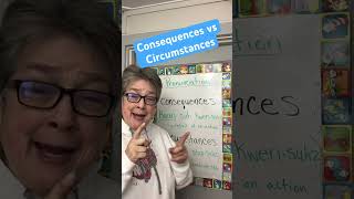 Pronunciation Help Consequences and Circumstances englishlearning learnenglish english teacher [upl. by Jorrie]