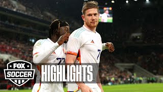 Germany vs Belgium Highlights  FOX Soccer [upl. by Danyette302]