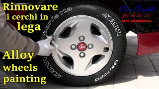 TUTORIALRinnovare e verniciare i CERCHI in LEGA  ALLOY WHEELS DIY painting [upl. by Harli]