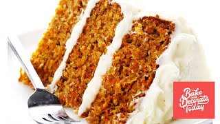 Moist amp Yummy Carrot Cake Recipe  1minute tutorial [upl. by Essyle203]