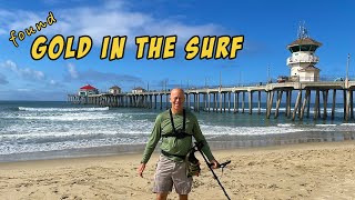 Awesome GOLD Find amp Silver While Beach Metal Detecting [upl. by Rawde]