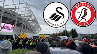 SWANSEA CITY 11 BRISTOL CITY  CROWD CHAOS IN GRUDGE MATCH  STILL UNBEATEN AT HOME  MATCH VLOG [upl. by Aymik]