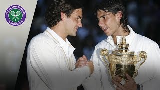 Roger Federer v Rafael Nadal Wimbledon Final 2008 Extended Highlights [upl. by Mmada196]