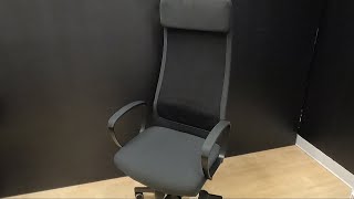 IKEA MARKUS OFFICE CHAIR VISSLE DARK GREY CLOSER LOOK IKEA FURNITURE SHOPPING CHAIRS ARMCHAIRS [upl. by Yanffit]