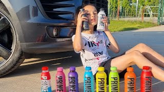 PRIME Treasure Hunt 10 flavours Can i find them all in a Porsche Macan prime primehydration [upl. by Ronaele970]