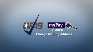 DFAS myPay How to Change Your Mailing Correspondence Address [upl. by Nabru927]