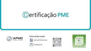 Certificação PME  Como confirmar estimativas [upl. by Obeng]