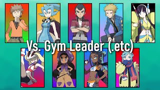 Pokémon Music  All Gym Leader etc Battle Themes from the Core Series [upl. by Ymarej]