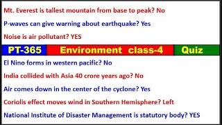 PT365 Environment class4 Quiz [upl. by Sharia317]