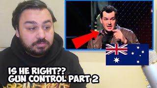 British Reaction To Jim Jefferies  Gun Control Part 2 from BARE  Netflix Special [upl. by Aihsi]