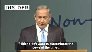 Netanyahu says Hitler didnt want to kill the Jews but a Muslim convinced him to do it [upl. by Niven]