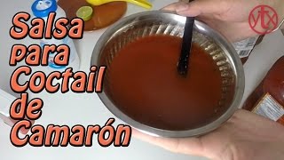 Salsa para coctail de camarón mexicano [upl. by Ruhtua]