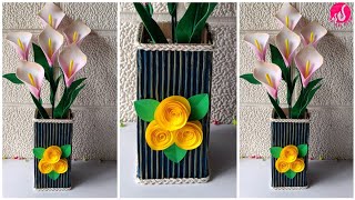 DIY Flower Vase  Handmade Flower Vase  Easy Flower Vase [upl. by Sifan]