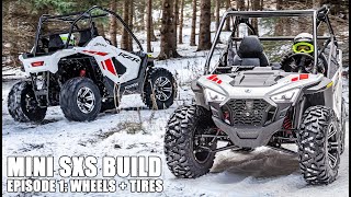 Bigger Wheels amp Tires Polaris RZR 200 Build  EP 01  Installing amp Testing Traxion Offroad Tires [upl. by Halilahk418]