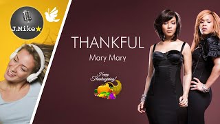 🕊️🎙️ Thankful  Mary Mary  Instrumental with backing vocals and lyrics [upl. by Beatrix6]