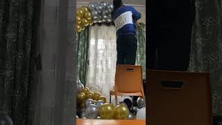 50th birthday decor ideas  50th birthday celebration  shortvideo balloonsballoons birthdayparty [upl. by Naujd]