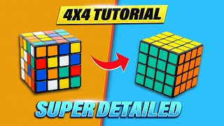 Easiest Tutorial How to Solve the 4x4 Rubiks Cube The Rubiks Revenge [upl. by Nosreg265]