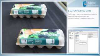 Tutorial LECTOR®62x Lesen unsichtbarer UV Codes  SICK AG [upl. by Boru278]