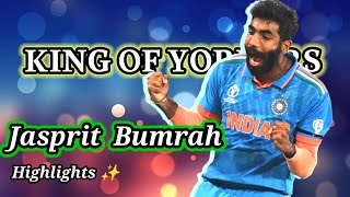 Top10 best yorker by jasprit bumrah  Jasprit Bumrah Best Wickets Compilation Video  bumrah yorkers [upl. by Lilian]