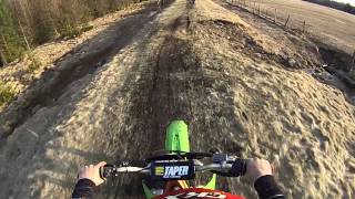 kx 125 crf 450r trail ride GoPro Hero 3 [upl. by Ybok]