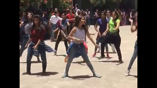 Deepthi Sunaina Dance Practice In College [upl. by Llertniuq]