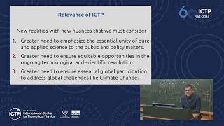 ICTP Director Atish Dabholkar Presents the Centres Future Horizons [upl. by Stultz]