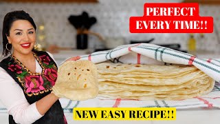 How to make EASY FLOUR TORTILLAS from SCRATCH The BEST Step BY Step Recipe SECRET TIPS  MEAL PREP [upl. by Annot506]