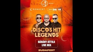 Bárány Attila Live Mix  Discos Hit Legends Romkert Budapest 2024 08 19 [upl. by Lennahs]