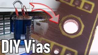 DIY Taladros metalizados en una PCB  Tutorial completo [upl. by Pinkham906]