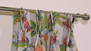 How To Make A Double Pinch Pleat Curtain Heading [upl. by Samid]