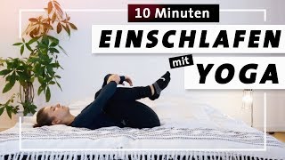 Mit Yoga Entspannt Einschlafen  Sanfte Abendroutine im Bett zum Loslassen amp Entspannen [upl. by Iseabal280]