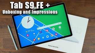 Samsung Tab S9 FE Plus  Unboxing and First Impressions [upl. by Ylenaj]