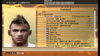 CARA DE NEYMAR EN EL PES 6 IGUALITAwmv [upl. by Sillyhp]