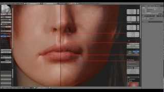 Speed sculpting LIV TYLER head in Blender 3D PART1⁄3 [upl. by Annaoi792]