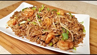 EASY Shrimp Fried Rice  How to Make Chinese Fried Rice  Chinese Take Out Style Fried Rice [upl. by Ceporah]