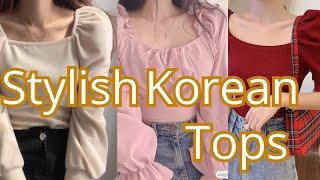 Stylish Korean tops for girls trendy outfit ideas fashion design outfitideas shortsvideo [upl. by Cullin615]