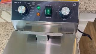 TOPKITCH Electric Deep fryer Stainless Steel with Countertop Fryers for Home Kitchen and Restaurant [upl. by Ahsilahk]