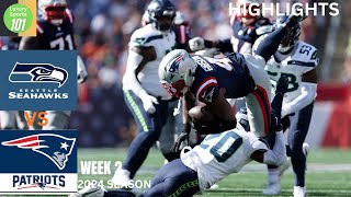 Seattle Seahawks vs New England Patriots Highlights NFL 2024 Season Week 2 [upl. by Kcirddet]